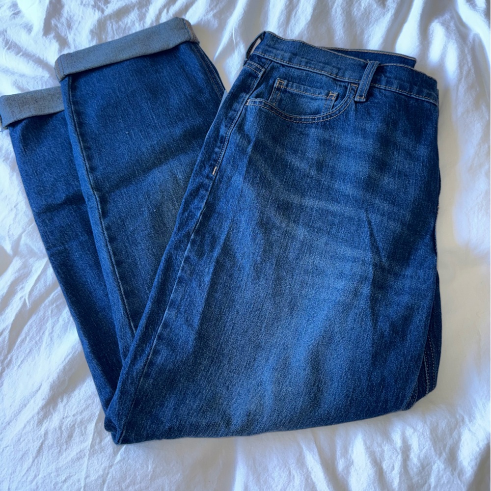 Old Navy Men's Dark Blue Straight Jeans